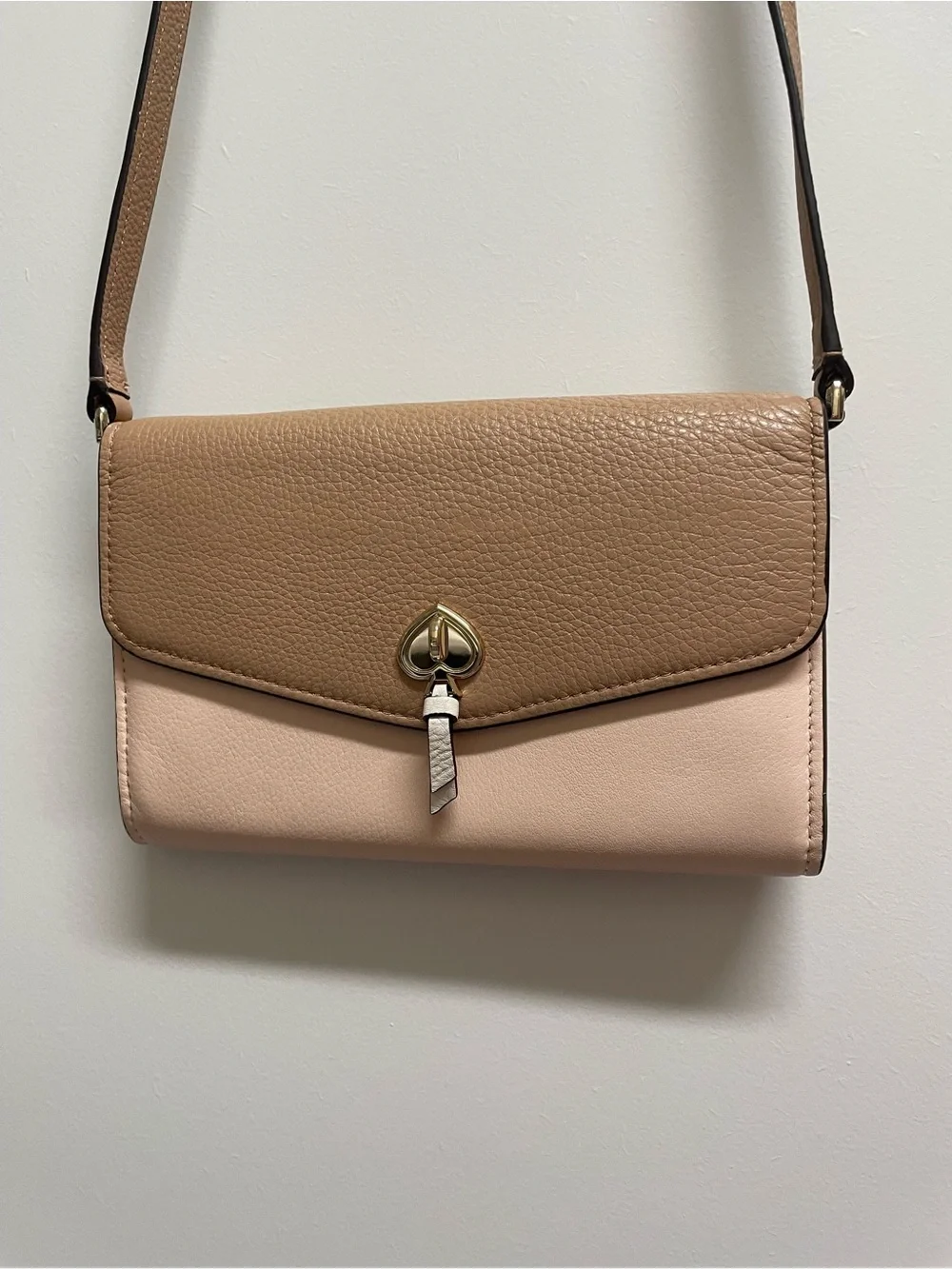Kate Spade Two-Tone Nude & Blush Crossbody Bag